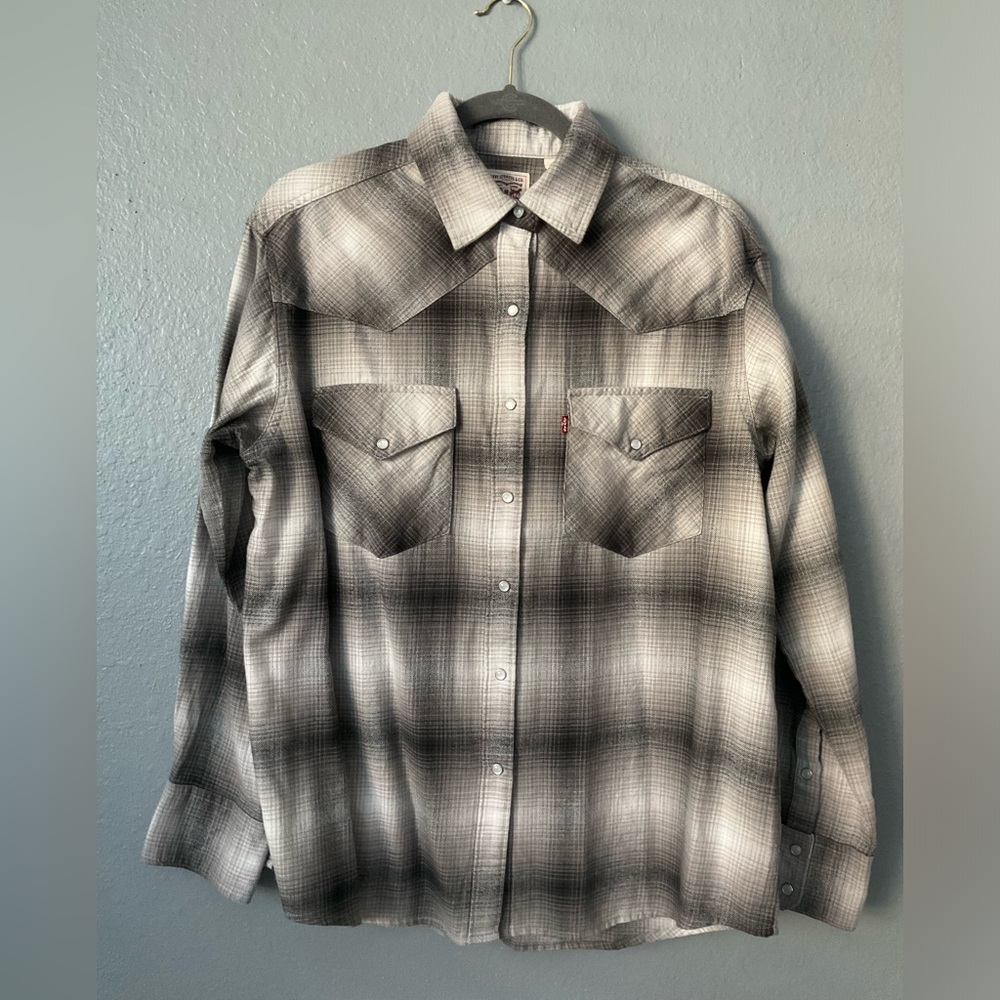 Women Levis The Western Shirt Oversized Fit Size Small